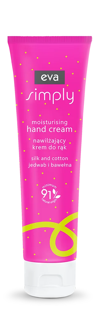 EVA SIMPLY Nawilżający krem do rąk jedwab i bawełna